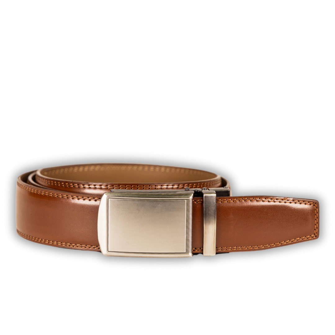 Automatikgürtel - Mocha Brown x Pure Silver