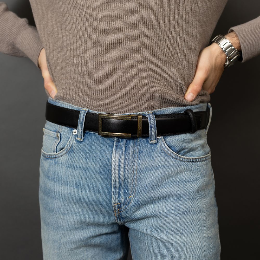 Automatikgürtel - Buffalo Black x Nova Patina