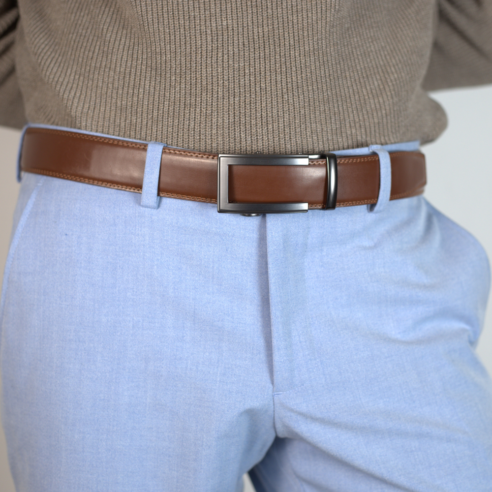 Automatikgürtel - Mocha Brown x Nova Carbon