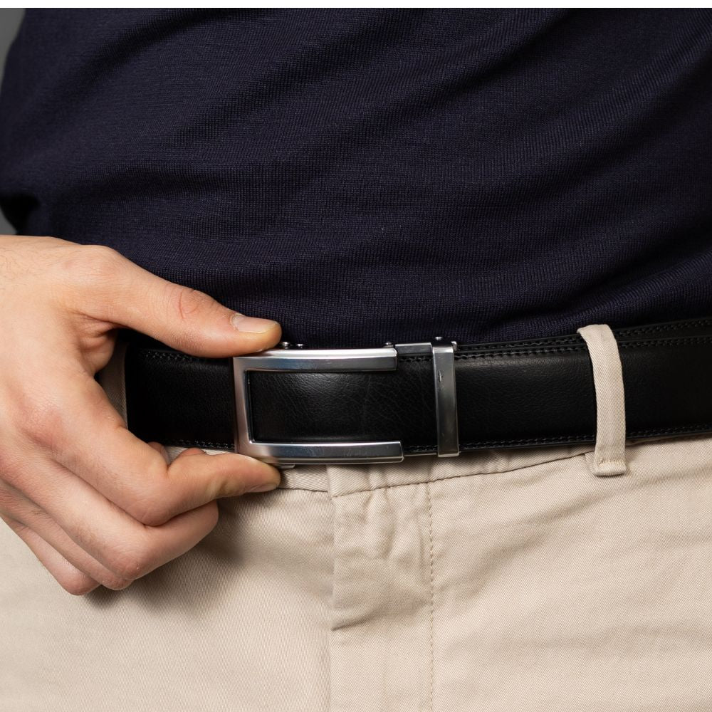 Automatikgürtel - Buffalo Black x Nova Silver