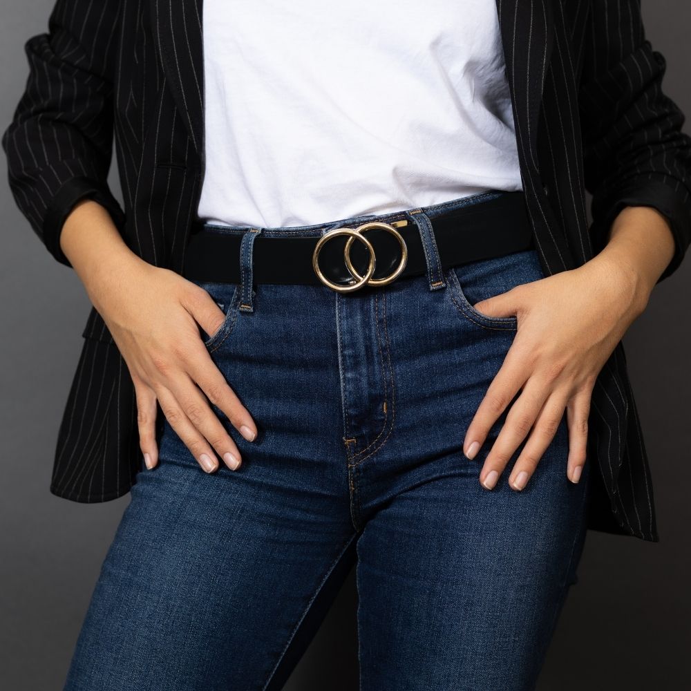 Automatikgürtel - Vegan Black x Golden Loop