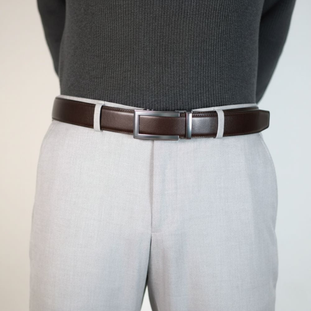 Automatikgürtel - Classic Brown x Nova Silver