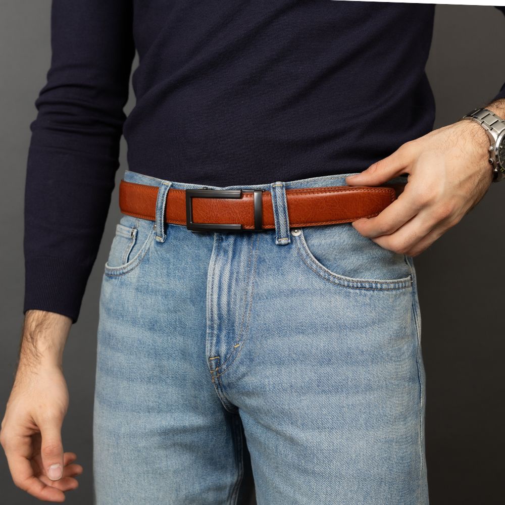 Automatikgürtel - Cognac x Nova Carbon