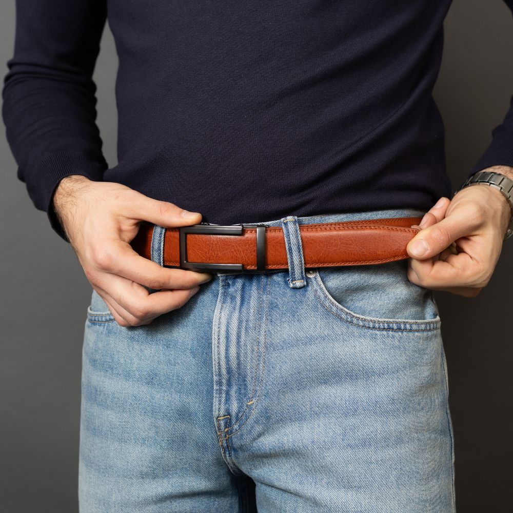 Automatikgürtel - Cognac x Nova Carbon