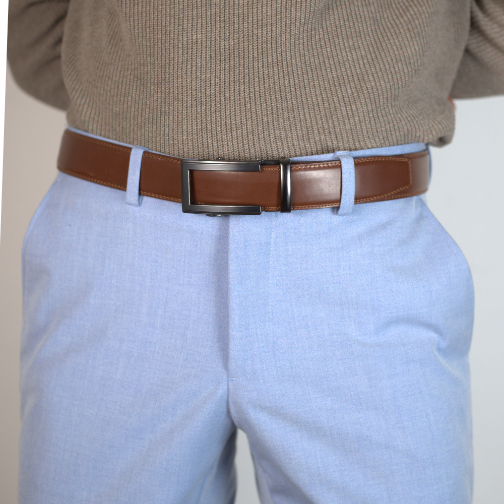 Automatikgürtel - Mocha Brown x Nova Carbon