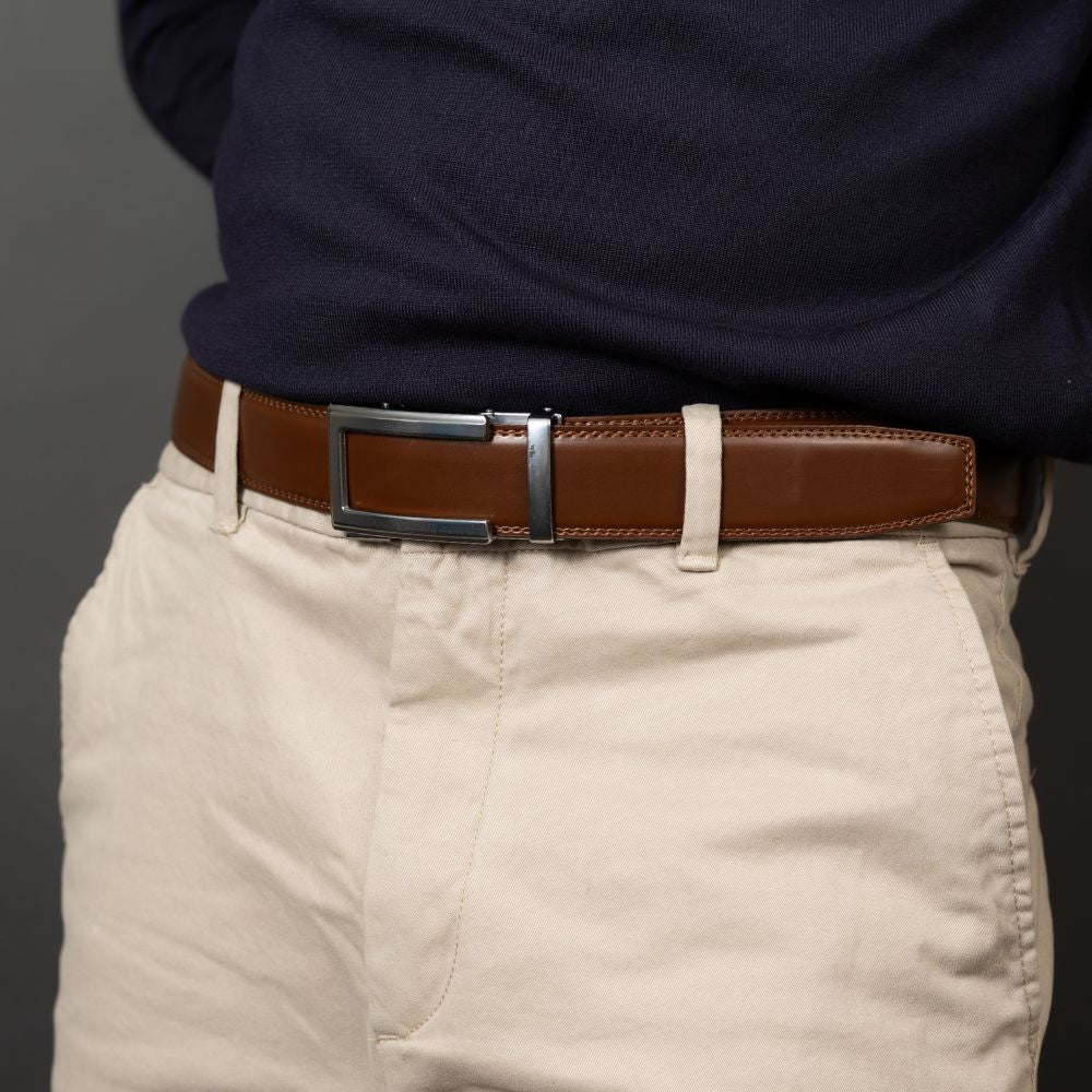 Automatikgürtel - Mocha Brown x Nova Silver