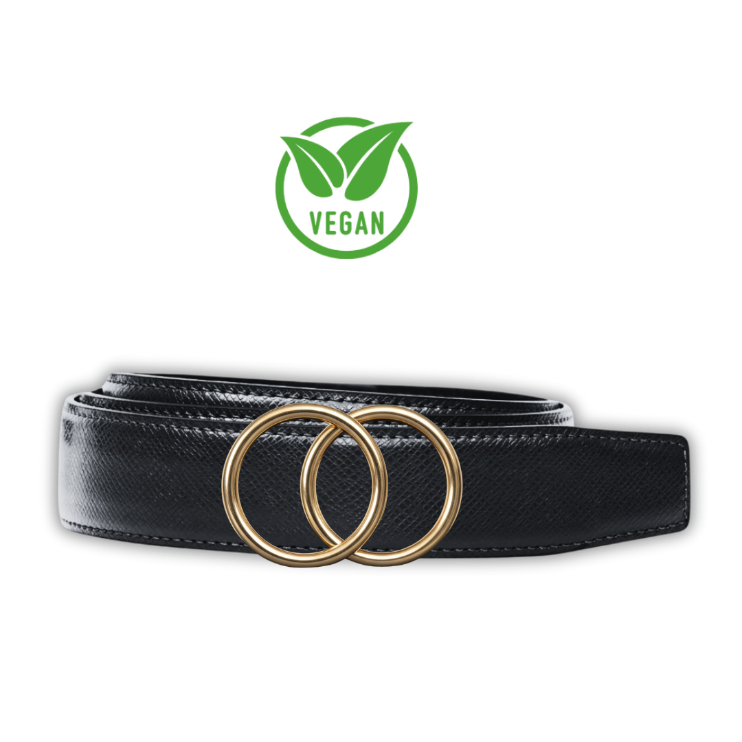 Automatikgürtel - Vegan Black x Golden Loop