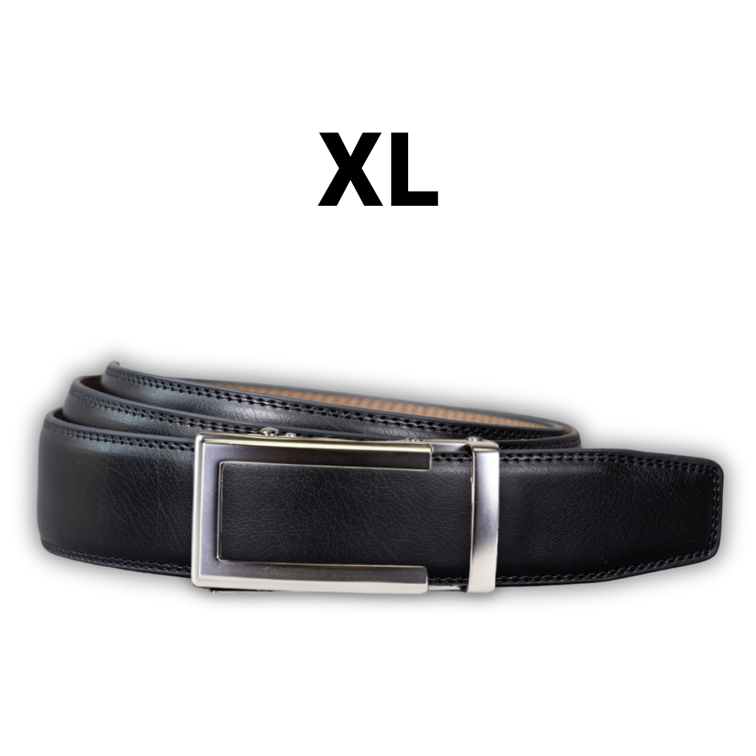 Automatikgürtel XL - Classic Black x Nova Silver (150cm)